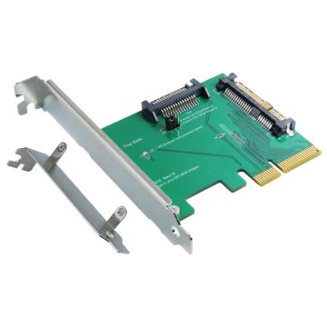 PCIe x 4 to SFF-8639 U.2 Male with SATA Power Adapter