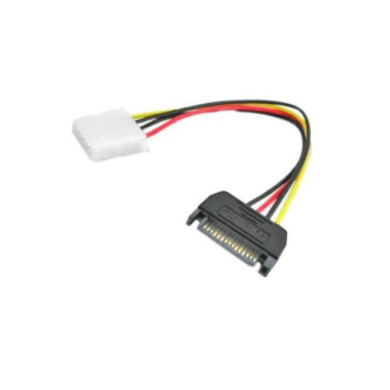 15-pin SATA connector to 4-pin Molex adapter