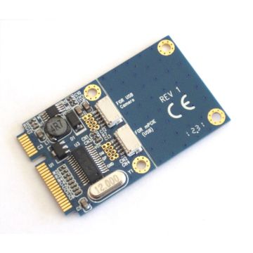 High-Speed Mini PCIe to Dual USB Adapter