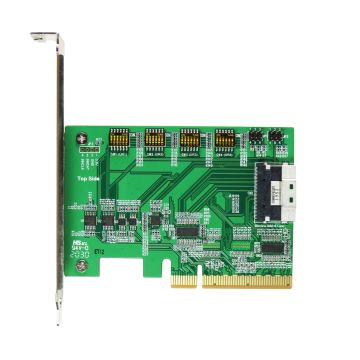 High-speed PCIe x8 Gen4 ReDriver to SlimSAS 8i SFF-8654 Adapter Card