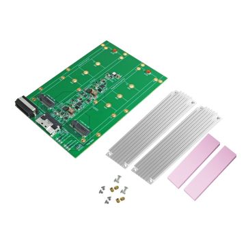 Slimline SAS 8i to M.2 NVMe SSD Dual Port