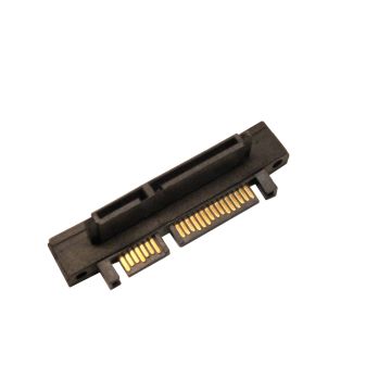 SATA 22 Pin Male to 22 Pin Female Right Angle Adapter
