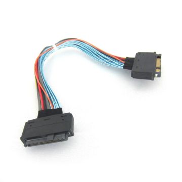 SFF-8639 68 Pin U.2 Cable Extension Cable - 8 Inches