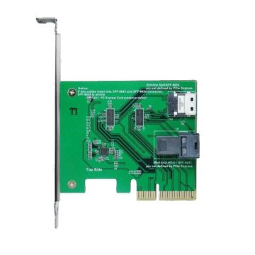 PCIe Gen 3 X4 Lanes to Slimline SAS and Mini SAS HD Adapter