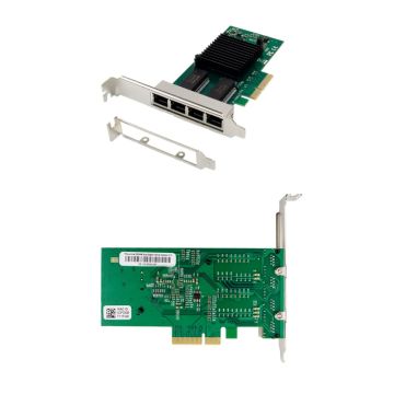 PCIe x4 I350-T4 Quad-1G RJ45 Machine Vision NIC Chipset: Intel NHI350AM4