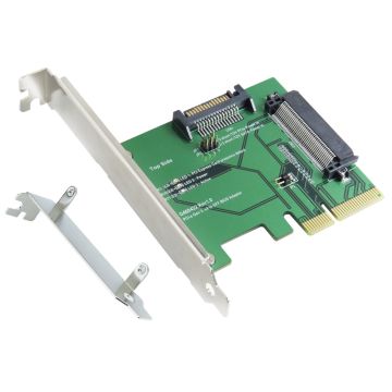 PCIe x4 to SFF-8639 U.2 Female Connector with SATA Power Cable