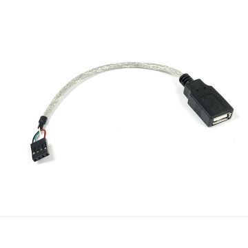 USB 2.0 4 Pin Internal 2.54mm Connector to USB 2.0 A Type Female