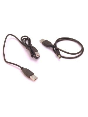 USB Cable A to B with USB 5 Volt DC Plug Power Supply Cable