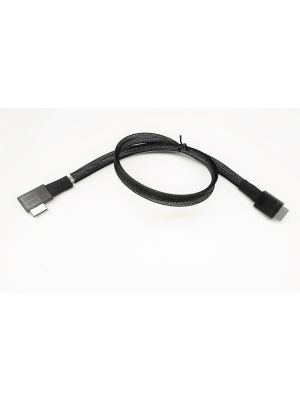 OCuLink 4i SFF-8611 Male Plug to Straight Angled Male Cable Assembly -20 Inches
