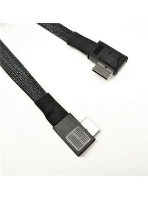 OCuLink SFF-8611 Straight Angled Male to Straight Angled Male Cable Assembly -20 Inches