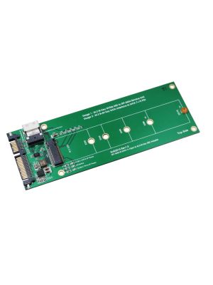 Slimline SAS (SFF-8654) and SATA to M.2 SSD Adapter