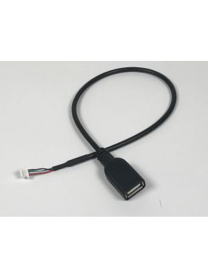 USB Type A Female 12 Inch Cable to Internal 5 Pin 1.0 mm Connector