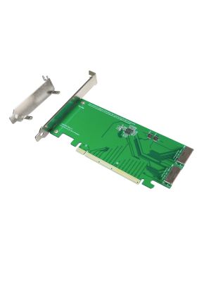 Get Dual Port PCIe Gen 3 16X to Oculink Adapter