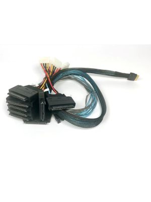Buy 1 Meter SlimSAS 8i SFF-8654 to 8 X SFF-8639 U.3 Cable Tri-Mode