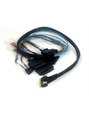 Buy SlimSAS 8i to 4x NVMe U.2 Cable - 1 Meter
