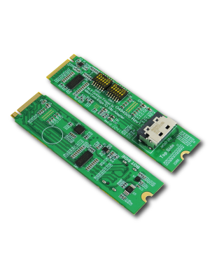 M.2 M-key PCIe 4.0 with ReDriver to MCIO 38P Adapter