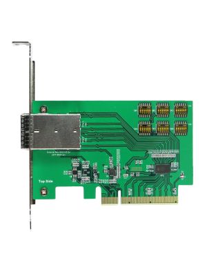 External Mini SAS HD 1x2, 4X with ReDriver to PCIe x8 Golden Finger adapter