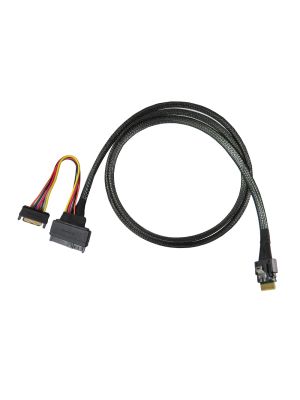 1 meter SlimSAS 4i PCIe Gen4 to U.2 (SFF-8639) cable - Buy Now