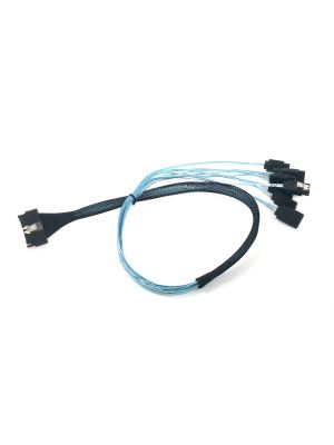 MCIO 8i to 8xSATA 7-pin Female - 60cm