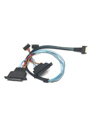 Buy MCIO x8 74 Pin to 2 x SFF-8639 U.3 Cable
