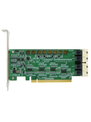 PCIe x16 Gen 4 with ReDriver to MiniSAS HD x8 Dual Port Adapter PCIe 4.0