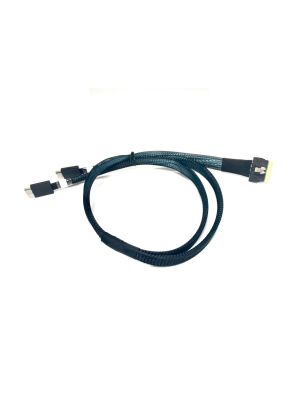 SlimSAS 8i SFF-8654 to 2 X Oculink 4i Cable - 60 CM