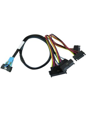 MCIO 74 Pin GEN 5 to U.2 SFF-8639 X2 Y Cable -50CM