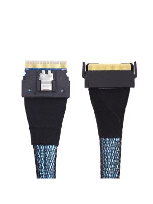 MCIO ‌PCI-E GEN 5 74 Pin Male to SFF-8654 SlimSAS 8i 74 Pin Male Extender Cable -70CM