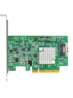 PCIe x8 with ReTimer to SlimSAS 8i SFF-8654 AIC for x8 datalink width PCIe 4.0