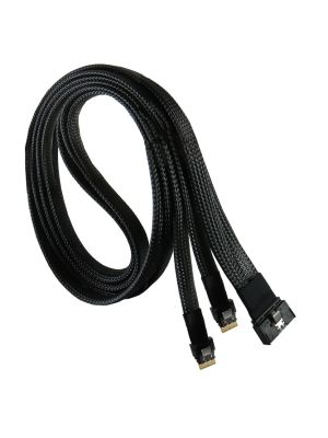 MCIO 74P GEN4 to 2X SlimSAS 4i Y Cable- 100CM