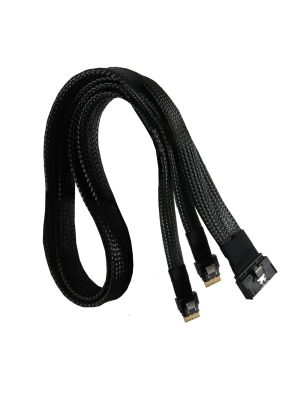 MCIO 74P GEN4 to 2X SlimSAS 4i Y Cable -50CM 