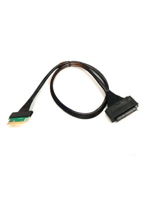 PCIe 5.0 X4 to U.2 SFF-8639 NVME SSD 700mm Cable