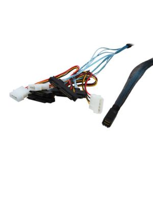 SFF-8643 to 4 X SFF-8482 with Power 1 Meter Cable