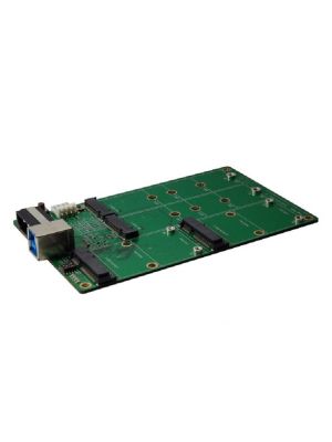  USB 3.1 B Type to M.2 SSD and mSATA SSD Adapter