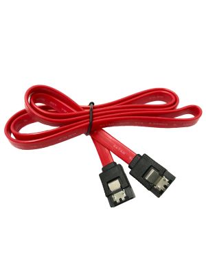 SATA III 7 pin Red Cable with Metal Latching 7 pin SATA Connectors