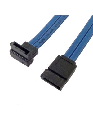 7 Pin SATA 90 Degree Left Angle to Straight 7 Pin Cable 20 Inches