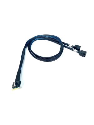 ‌SlimSAS 8i S‌FF-8654 to 2 X Mini SAS SFF-8643 Cable - 60 CM