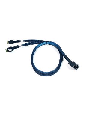 Mini SAS HD 8-Lane to 2 X SlimSAS 4i Cable - 50 CM