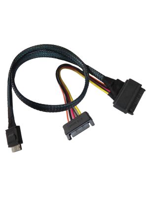 50cm PCIe Gen 4 16 GT/s OCulink to U.3 Cable