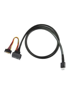 Buy 100cm PCIe Gen 4 OCulink SFF-8611 to U.2 SFF-8639 Cable
