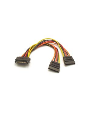 15-pin SATA Y splitter cable