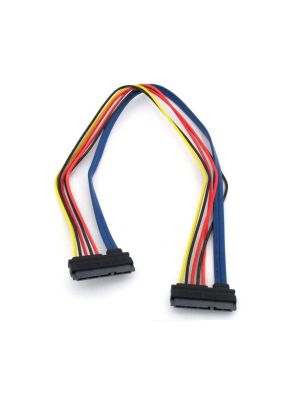 22 Pin SATA Female to 22 Pin SATA Female Power and Data Cable