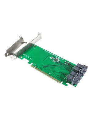 PCIe GEN 3 X16 to Mini SAS HD 8X Dual Port Adapter