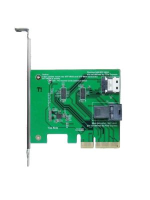 PCIe Gen 3 X4 Lanes to Slimline SAS and Mini SAS HD Adapter