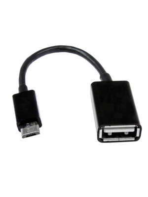 5in Micro USB to USB OTG Host Adapter M/F