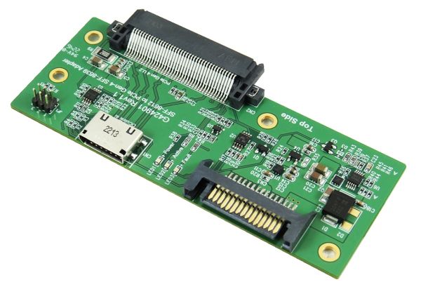 PCIe Gen 4 16GT/s Gen-Z (SFF-8639) to M.2 NVMe Adapter