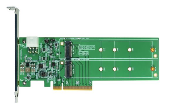PCIe x8 Gen 4 for Bifurcated U.2 NVME Dual Port AIC